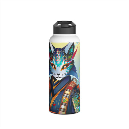 Cyberpunk Samurai Stainless Steel Water Bottle