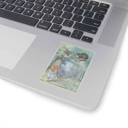 “I growl when I’m pleased, and wag my tail when I’m angry” by Sir John Tenniel Kiss-Cut Stickers (4 Sizes)