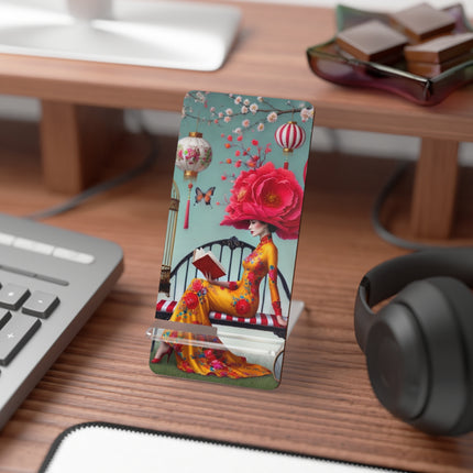 Reading In A Painted Garden Mobile Display Stand for Smartphones
