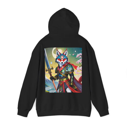 Cyberpunk Samurai Fox – Heavy Blend™ Hooded Sweatshirt