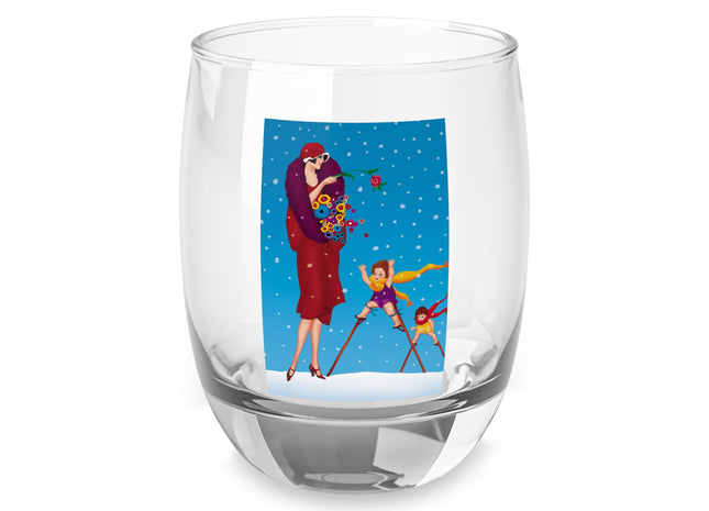 Snowfall & Couture Whiskey Glass