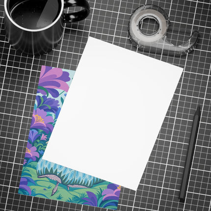 🌸🎶 The Garden Melody Postcards With Envelopes – Art Deco Floral Whimsy