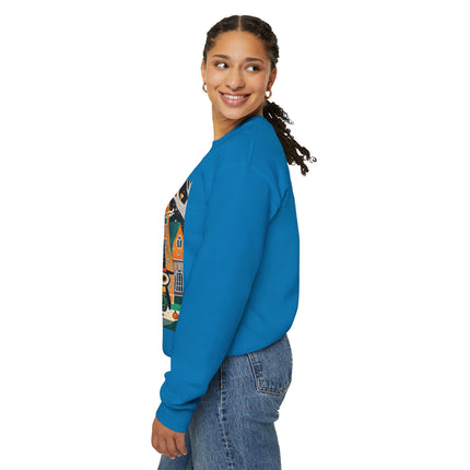 Night of the Trick-or-Treating Owlets Unisex Heavy Blend™ Crewneck Sweatshirt