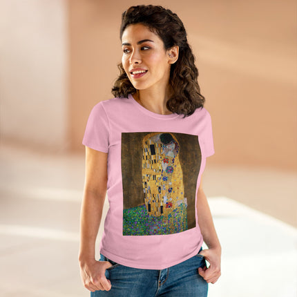 The Kiss by Gustav Klimt Women's Midweight Cotton Tee
