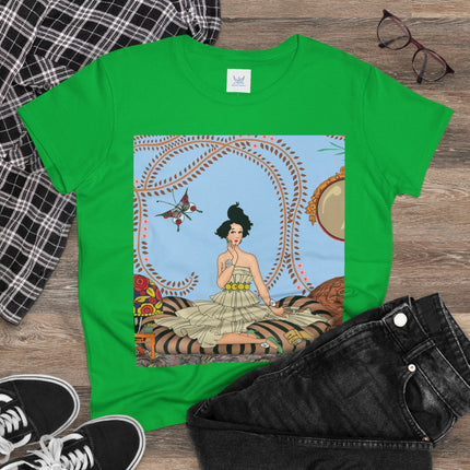 Minuit … ou l’appartement à la mode by George Barbier Women's Midweight Cotton Tee