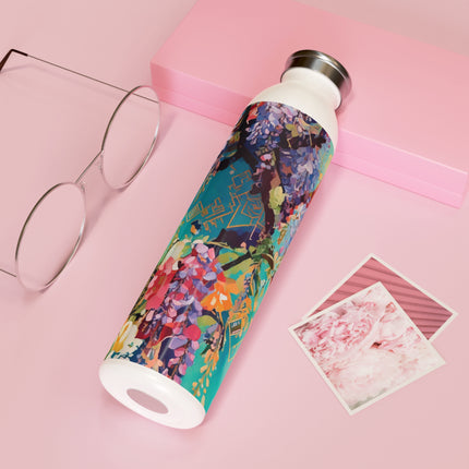 Golden Wisteria Symphony Slim Water Bottle