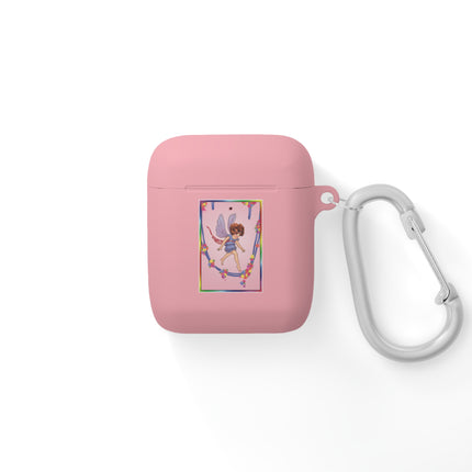 A Playful Fairy Jumps Rope AirPods Case