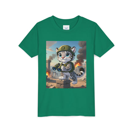Snow Leopard Lookout Youth Short Sleeve Tee