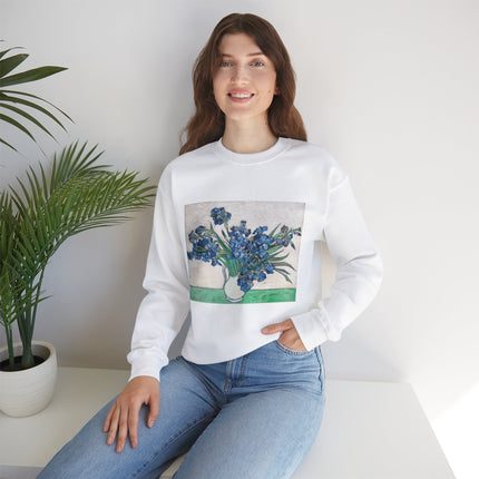 Irises by Vincent Van Gogh Heavy Blend™ Crewneck Sweatshirt