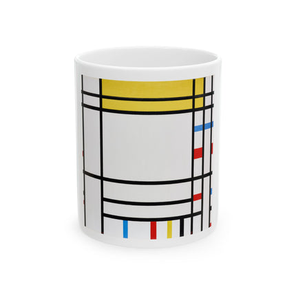 Place de la Concorde by Piet Mondrian Ceramic Mug (11oz, 15oz)