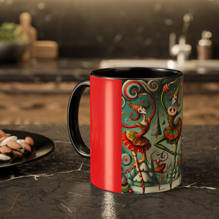 Christmas Ballet of the Absurd Colorful Mugs (11oz, 15oz)