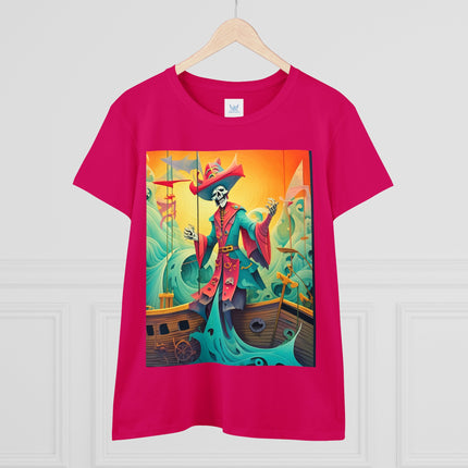 Skeleton Crew of the Misty Seas Women's Midweight Cotton Tee