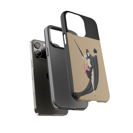 Dancer with Ink & Blossoms Phone Case – Elegant Grace & Artistic Poise