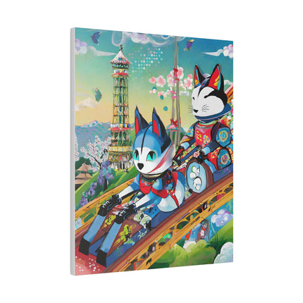 Kitsune Carnival Matte Canvas, Stretched, 0.75"