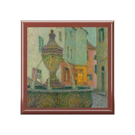 La Fontaine, Saint-Paul De Vence by Henri Le Sidaner Jewelry Box
