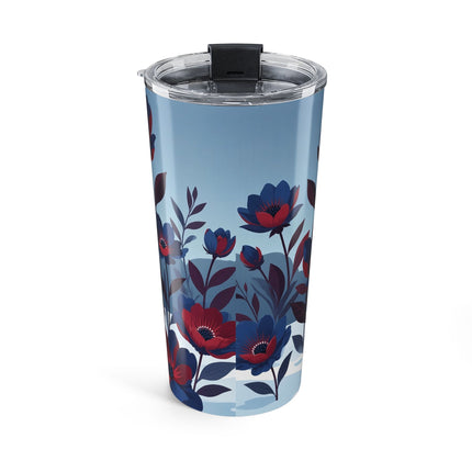🎁🌺 The Winter Shopping Stroll Tumbler – Art Deco Holiday Charm