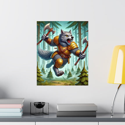 🐾⚔️ Wolverine Vanguard Matte Vertical Poster – Courage, Power & Untamed Adventure