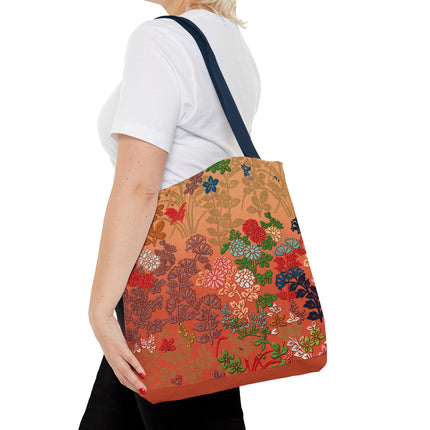 Japanese Flower Pattern by G.A. Audsley Tote Bag (AOP)