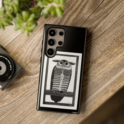 Horned Owl by Samuel Jessurun de Mesquita Phone Cases