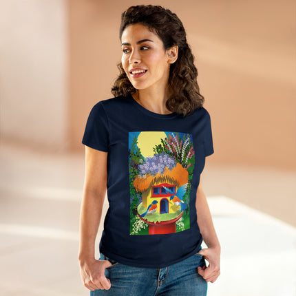 Birdhouse Haven Women's Midweight Cotton Tee