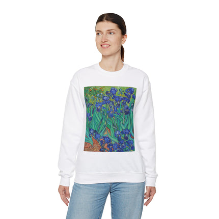 Irises by Vincent Van Gogh Heavy Blend™ Crewneck Sweatshirt
