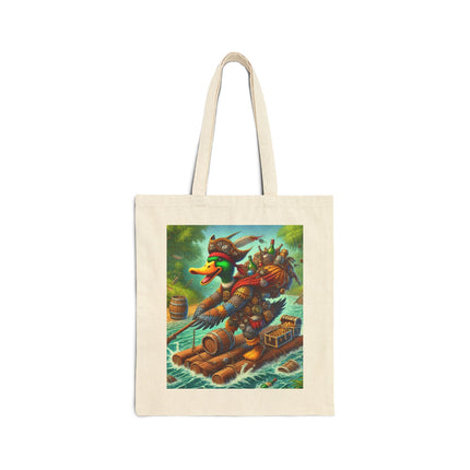 The Daring Drake Cotton Canvas Tote Bag – Adventure, Freedom & Mythic Storytelling