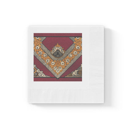 La décoration moderne dans le textile Pl. 12 by Gaston White Coined Napkins