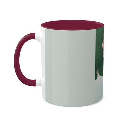 Blooming Lotus Flowers by Ohara Koson Colorful Mugs, 11oz
