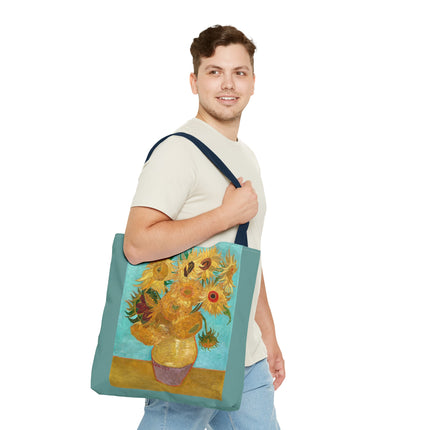 Vase with Twelve Sunflowers by Vincent Van Gogh Tote Bag (AOP)