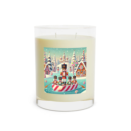 The Nutcracker's Candy-Striped Adventure Scented Candle - Full Glass, 11oz