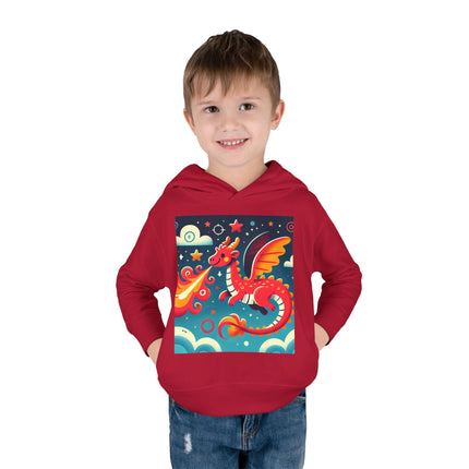Starry Sky Dragon Toddler Pullover Fleece Hoodie