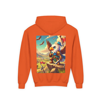 Watchful Guardian Youth Hooded Sweatshirt – Strength, Vision & Heroic Adventure