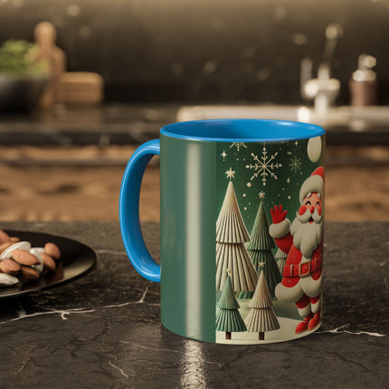 Santa's Joyful Night Colorful Mugs (11oz, 15oz)
