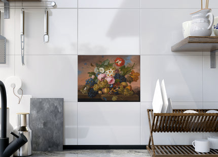 Floral Still Life by Franz Xaver Ceramic Tile