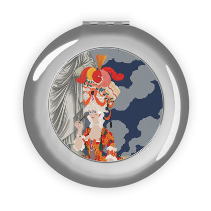 Rococo Grandeur Compact Mirror – Opulent Courtly Elegance
