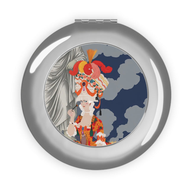 Rococo Grandeur Compact Mirror – Opulent Courtly Elegance