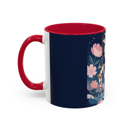 🕛🌸 Midnight Waltz Before Christmas Colorful Mug – Art Deco Holiday Fantasy
