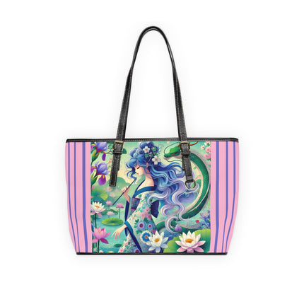 Fairy of the Koi Pond PU Leather Shoulder Bag