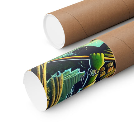 🐊🌿 Swamp Stalker Matte Vertical Poster – Mystery, Power & Primal Adventure