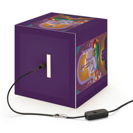 February & Amethyst Zodiac Light Cube Lamp