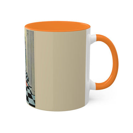 Cadmus Beheld a Female Figure by Virginia Frances Sterrett Colorful Mugs, 11oz