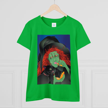 Mirror, Mirror A Witch's Touch Women's Midweight Cotton Tee