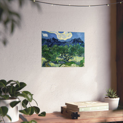 Olive Trees by Vincent Van Gogh Matte Horizontal Posters
