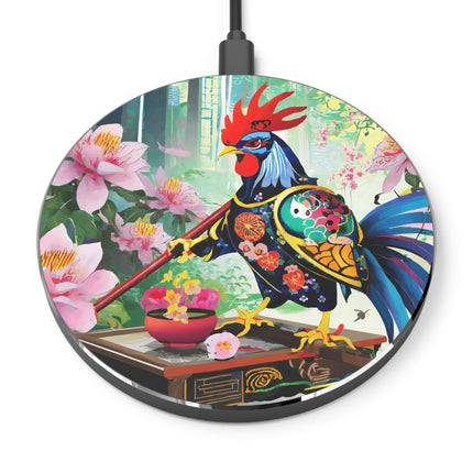Cyberpunk Rooster Wireless Charger