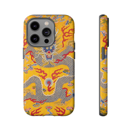 Majestic Dragon Regalia – Imperial 12-Symbol Robe Phone Cases