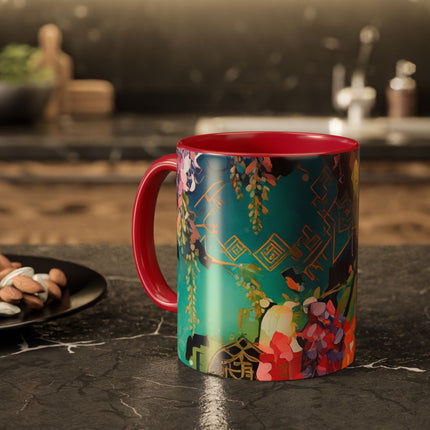 Golden Wisteria Symphony Colorful Mugs (11oz, 15oz)