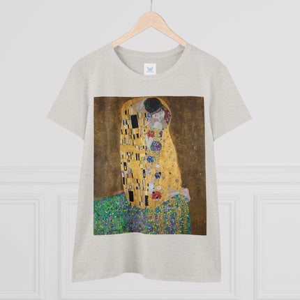 The Kiss by Gustav Klimt Women's Midweight Cotton Tee