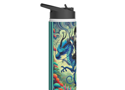 Mystic Guardian of the Sky Stainless Steel Water Bottle, Standard Lid