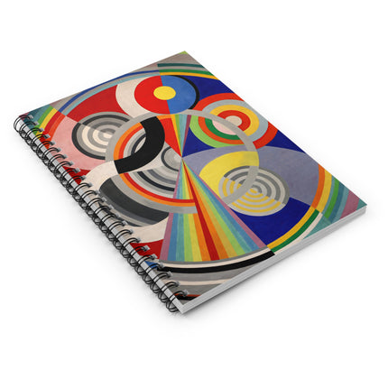Rythme No. 1 by Robert Delaunay Spiral Notebook - Ruled Line