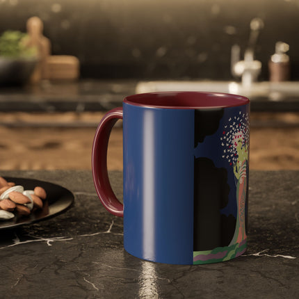 Butterfly Enchantress Colorful Mugs – Ethereal Art Deco Magic & Transformation